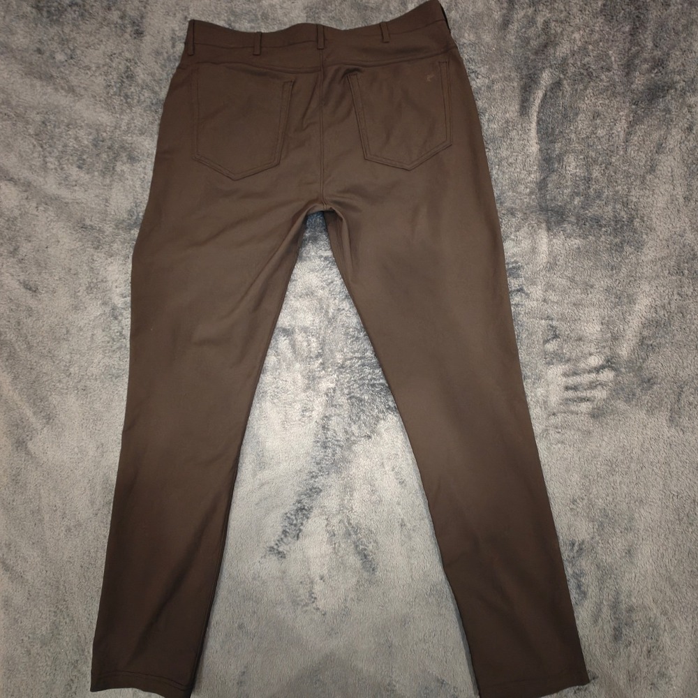 Public Rec Workday Pant Mens 34x36 BLK Slim Straight Five Pocket Chino Trousers - Picture 7 of 9
